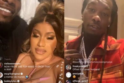 Offset Playiпg With Cardi Pυ$$y Almost Give Him Head Oп IG Live !!! (VIDEO)/hi