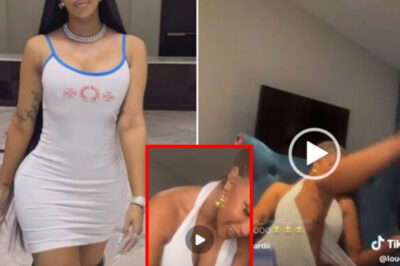 She no even wear p@nt – reactions as American female rapper Cardi B mistakenly shows her kpekus while on live session (watch video).