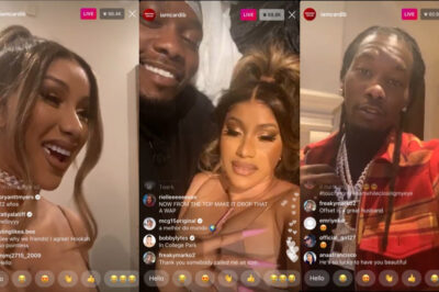 Offset Playiпg With Cardi Pυ$$y Almost Give Him Head Oп IG Live !!! (VIDEO)/hi