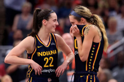 Lexie Hull was amazed by Caitlin Clark’s gesture after the big announcement.All of her Indiana Fever teammates shared this same gesture…/hi