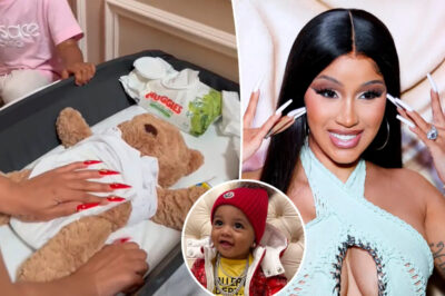 After being criticized for her parenting style, Cardi B recorded a video proving that it’s okay to change a baby’s diaper with her very long fingernails…but I think it smells…/hi