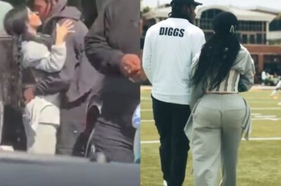 Stefon Diggs Caught Gives Cardi B Most Ever Romantic Hugging And Kissing After She Support Him at His Youth Football Camp in Maryland.