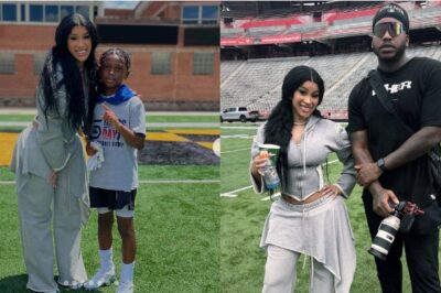 Rapper Cardi B and Stefon Diggs recently went Instagram official, but she’s taking it a step further, celebrating what he is doing for the community.On Saturday, June 7, the New England Patriots wide receiver hosted his Diggs Day Football Camp at the University of Maryland, and Cardi B posted numerous videos from the field.