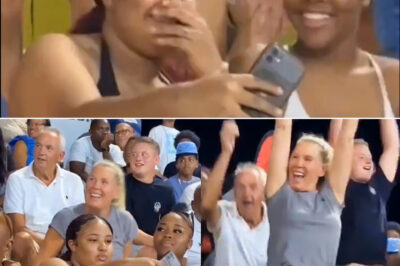 HOT VIDEO: The camera caught a female fan standing up to cheer too enthusiastically and was exposed, allowing everyone to see everything under her short denim skirt…. /dn