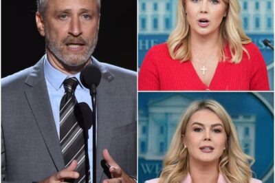 BREAKING: Karoline Leavitt Was So Humiliated by Jon Stewart, She Gave Up Her Cross Necklace.