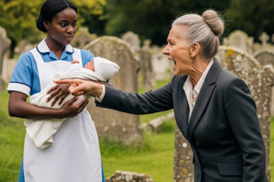 Billionaire Visits Her Son’s Grave And Finds A Black Waitress Crying With A Child – She Was SHOCKED!