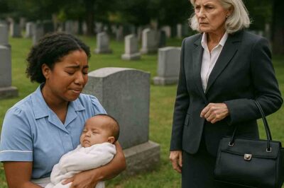 Billionaire Visits Her Son’s Grave And Finds A Black Waitress Crying With A Child – She Was SHOCKED!/hi