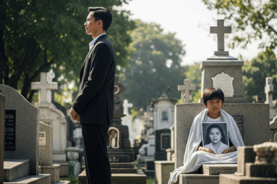 The businessman visits his late wife’s memorial — and stops short when he sees a child resting next to him… “I’m sorry, Mom,” the boy whispers, holding his photo. Man begins to intervene… but the child’s words change everything…