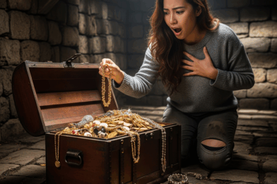 My husband left me with our son in his old half-ruined shack. I had no idea that underneath this house was hidden a secret room full of gold.