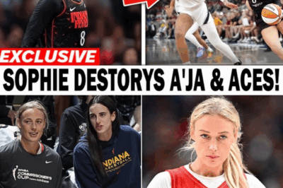 BREAKING: Caitlin Clark FIRED UP Over RED-HOT Sophie Cunningham as Indiana Fever SHOCK A’ja Wilson’s Aces in Ruthless Beatdown!