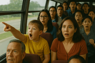 “Just after getting on the bus, a young boy sitting near the door cried out, ‘Let me off, someone told me I have to get off right now,’ but the driver ignored him and kept driving—and then…”