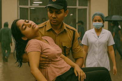 The security guard carried a fainted girl into the emergency room in the rain—unaware that this one act would change his life forever.