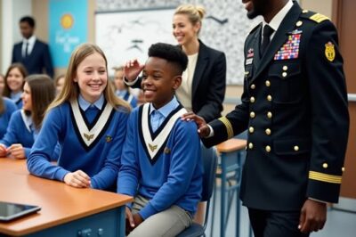 He Claimed His Dad Works at the Pentagon – The Teacher Chuckled… Until a Mysterious Black SUV Arrives Outside, Leaving the Whole Class Speechless!