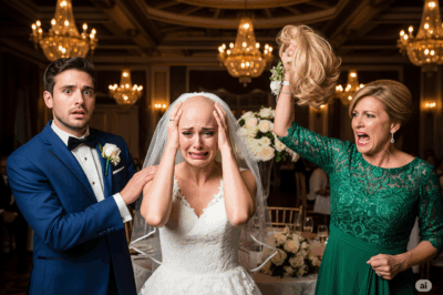 At the Wedding, My Mother-in-law Came Up and Snatched Off My Wig, Exposing My Bald Head to All the Guests – But Then Something Unexpected Happened 🫣😢