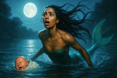 Mermaid Found a Baby Floating in the River and Refused to Return Him