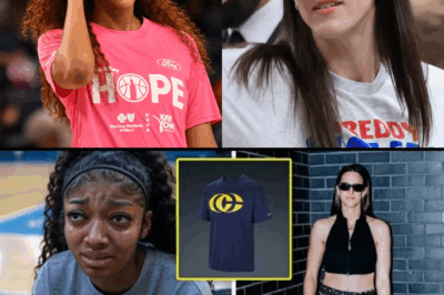 “HER LOGO IS EVERYWHERE. MINE’S IN THE CLEARANCE BIN.” Angel Reese FROZE When She Saw Caitlin Clark’s New Nike Merch — And the Room Went Dead Silent.