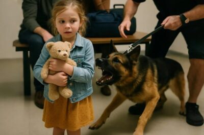 Service dog suddenly started barking upon seeing a little girl with her parents — and then the police officer noticed something strange about the girl