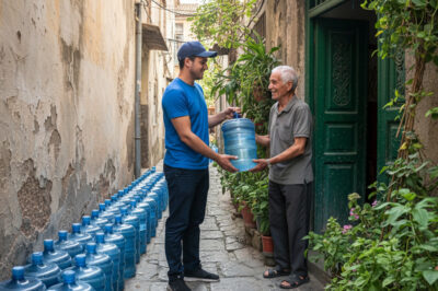 A 75-year-old man orders 14 cases of mineral water every day. The delivery person became suspicious and called the police. When he opened the door, everyone was shocked…/hi