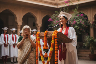 “My mother is a garbage collector. For twelve years, my classmates avoided me, until on graduation day, a single sentence from me made the whole school cry…”/hi