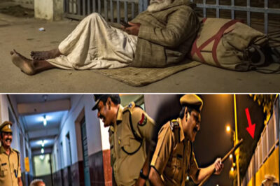 The police shouted at the elderly man sleeping on the footpath…but his one call made the entire police station queue up./hi