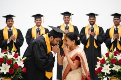 They used to make fun of me for being the son of a garbage collector, but at graduation, one single sentence from me made everyone fall silent and cry./hi