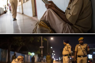 The police shouted at the elderly man sleeping on the footpath…but his one call made the entire police station queue up./hi