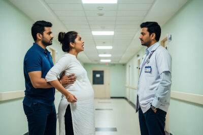 The contractions had left me exhausted, in pain, and terrified. I held my husband’s hand tightly, but my eyes were blurred with sweat and tears. As the nurse was carrying the stretcher into the delivery room, I saw a familiar figure in the hallway./hi