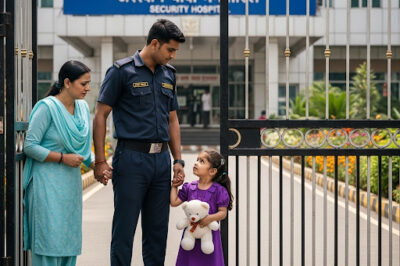 “Can you pretend to be my husband for the day?” the female colleague whispered to the building security guard, her eyes filled with worry because a relative had arrived unexpectedly… and the end…/hi