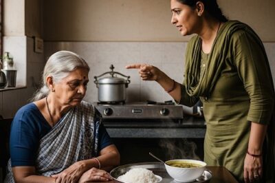 The old mother was thrown out of the kitchen by her daughter-in-law, a week later the whole family was stunned by the shocking news./hi