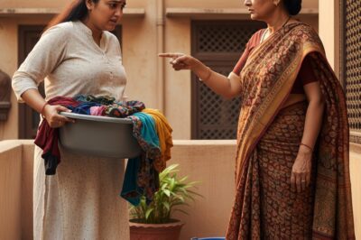 The daughter-in-law was 9 months pregnant but her mother-in-law still forced her to carry a full basin of clothes up 4 floors to the rooftop to dry, and the incident that followed made the whole village cry./hi