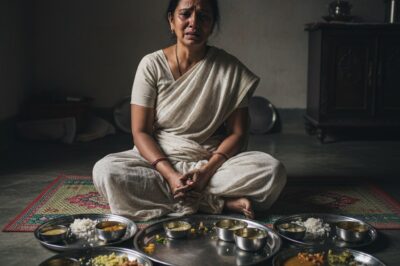 Part 2: The wife was busy cooking and then feeding the two children. When she returned to the dinner table, the whole family had finished eating and all that was left was a fish skeleton. The husband had been away working for a long time and had just returned home when he witnessed the scene. He did something shocking./hi