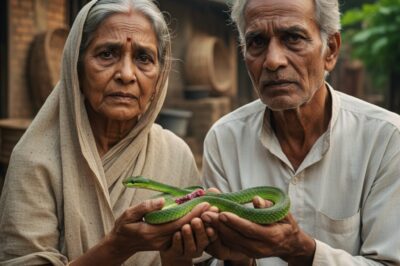 A childless couple saved an injured snake. 5 days later they heard a strange knock on the door, and what opened before their eyes was an unbelievable scene./hi