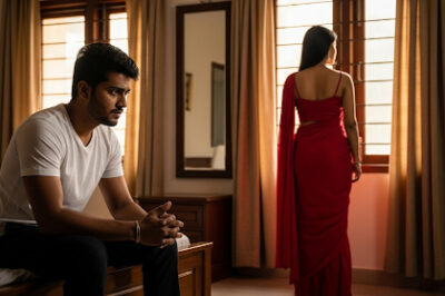 My wife always wears a red gown after midnight/hi