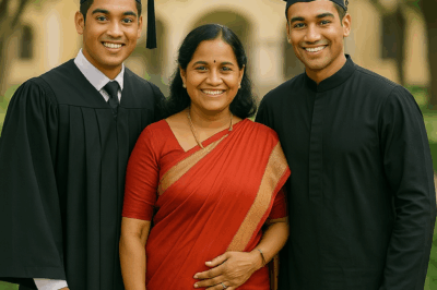 An unmarried teacher adopted two of her orphaned students when they were seven years old… 22 years later, a sweet ending!/hi