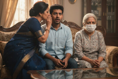 When I went to my girlfriend’s house to meet her parents, I noticed that her mother kept her face covered from start to finish. When it was time to eat, she took off her mask, which left me speechless./hi