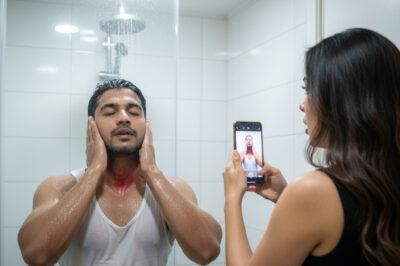 Suspecting her husband of having an affair, the wife secretly took a photo of him bathing and sent it to the doctor. The doctor was shocked to see it: “Call the police immediately…”/hi