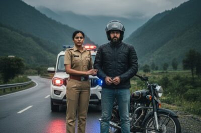 A motorcyclist found his lost daughter 31 years later… but she was the one who arrested him./hi