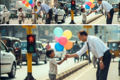 The child was begging, the millionaire gave him balloons and told him to sell them and earn money, then see what happened/hi