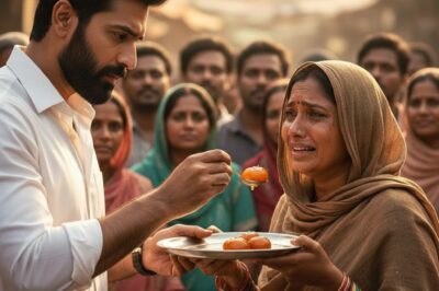 Husband was organizing a feast at the temple… Divorced wife was found asking for food, then what happened…/hi