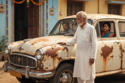 पति डायरेक्टर है, पत्नी अकाउंटेंट है, लेकिन जब भी वे अपने पिता से मिलने अपने होमटाउन जाते हैं, तो वे एक पुरानी, ​​टूटी-फूटी कार चलाते हैं, अपने पिता के सामने गरीब और संघर्ष करने का नाटक करते हैं, और इसका यह नतीजा होता है।/hi