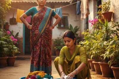 बहू बनने के पहले दिन, मेरी सास ने मुझसे गंदे कपड़ों से भरे दो बेसिन धुलवाए जो बहुत समय से पड़े हुए थे। जब मैं उन्हें धो रही थी, तो मुझे अचानक एक चौंकाने वाली सच्चाई का पता चला।/hi