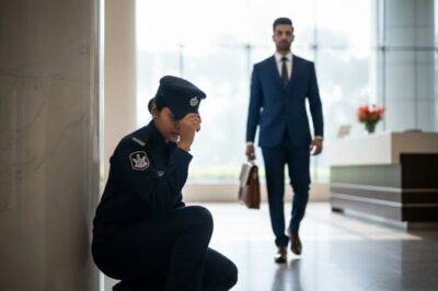 A SECURITY GUARD HID HER FACE WHEN SHE SAW HER SON—THE CEO—ENTER THE BUILDING SHE WAS GUARDING, BECAUSE SHE DIDN’T WANT TO EMBARRASS HIM IN FRONT OF THE EMPLOYEES/hi