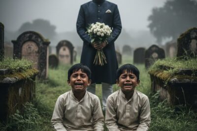 करोड़पति पत्नी की कब्र पर गया, अचानक उसे दो बेघर जुड़वां लड़के रोते हुए और “माँ” पुकारते हुए मिले, 8 साल से दबी सच्चाई ने उसे बहुत हैरान कर दिया।/hi