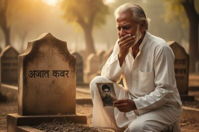 I was hired to care for an unmarked grave for five years, and no relatives ever visited it, until the day I saw a photo on the tombstone…but it turned out to be a picture of me as a child./hi