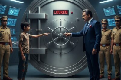 Sir, give me a chance and I will open this safe. A Poor Boy Open The Lock/hi