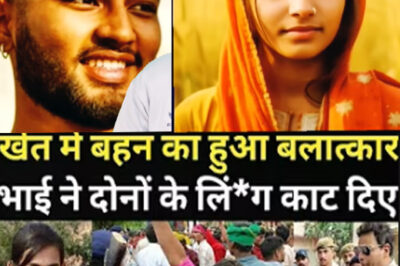 A terrible accident happened to the sister in the field; the brother taught both of them a lesson; the police and the people were shocked./hi